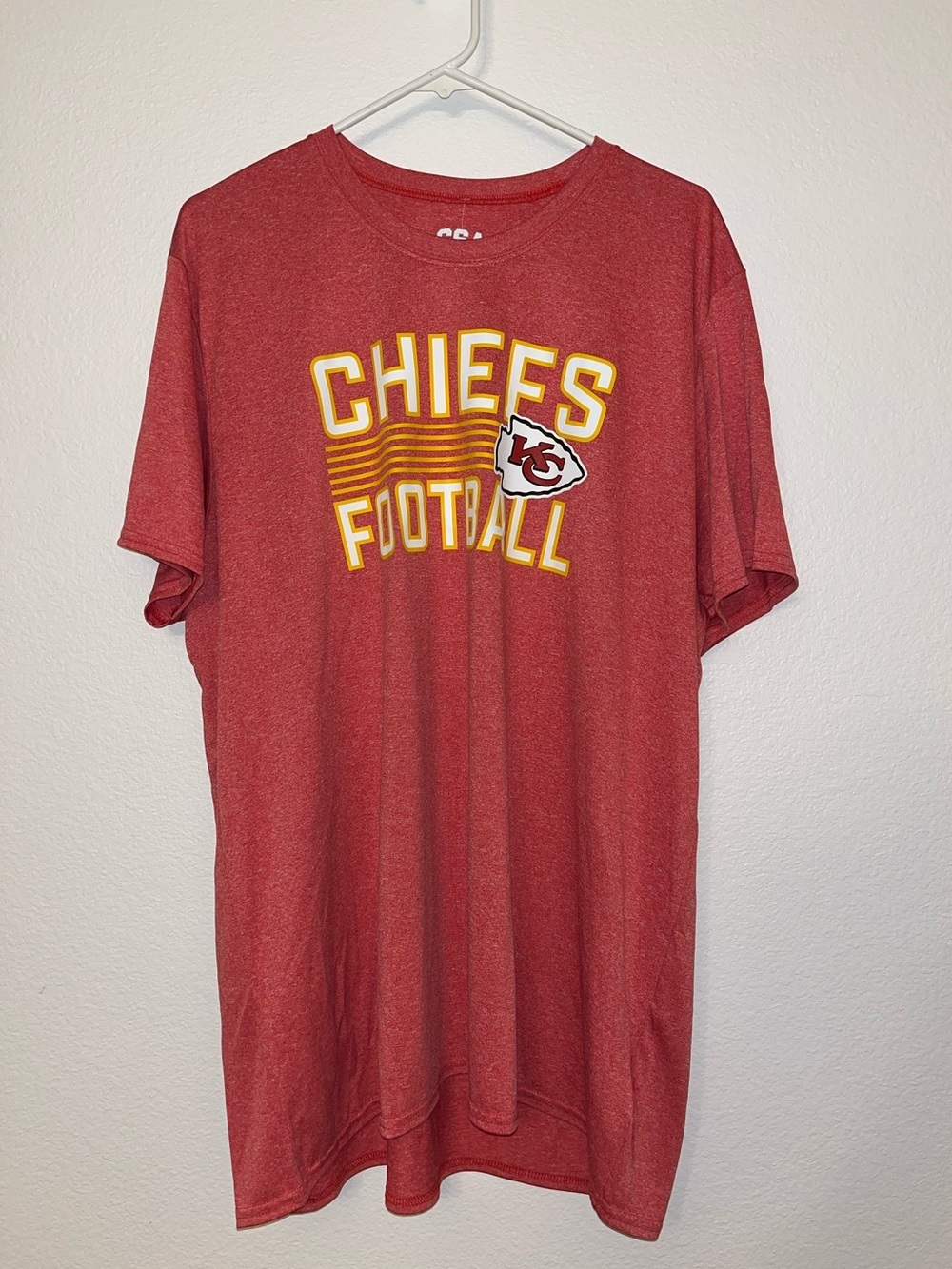 Kansas City Chiefs Red Short Sleeve Football Tee by ?
